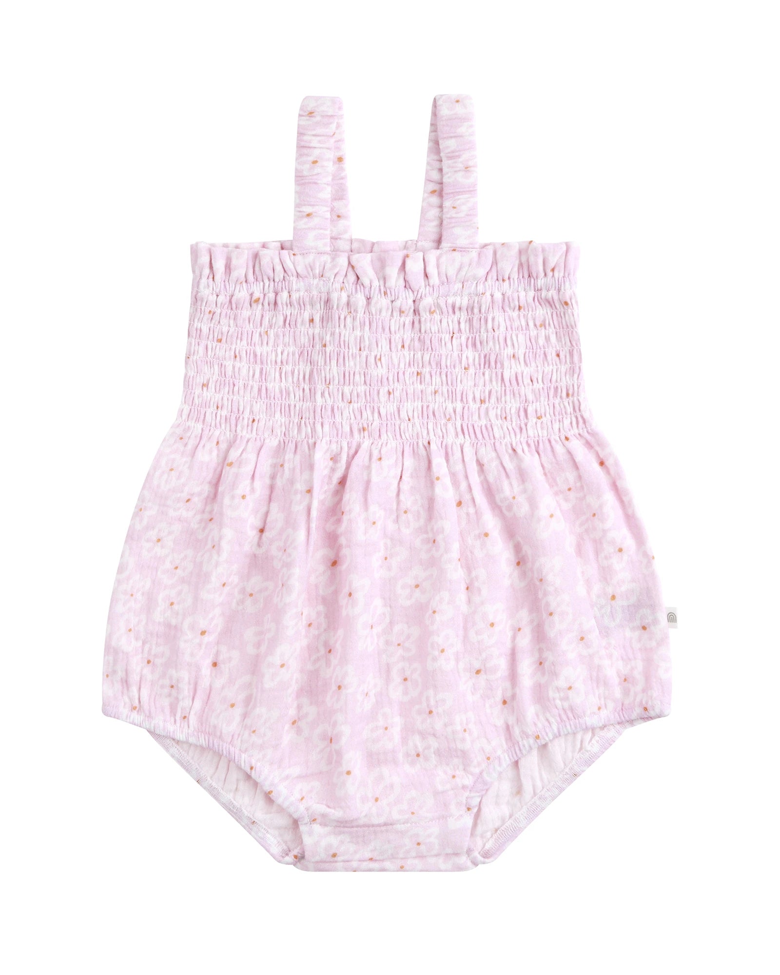 Kynd Baby Shirred Woven Romper Frangipani - Size 00