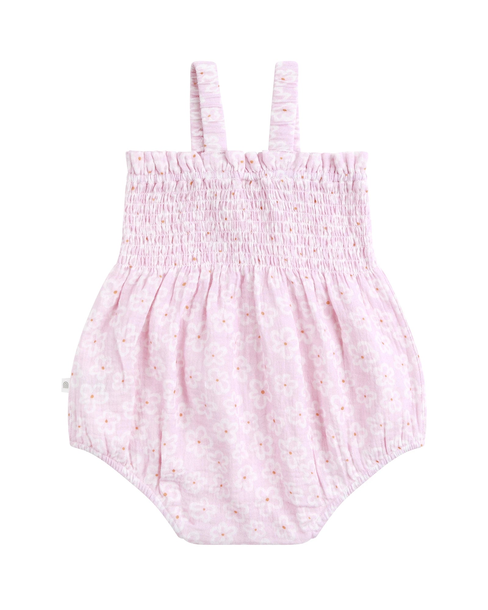 Kynd Baby Shirred Woven Romper Frangipani - Size 0