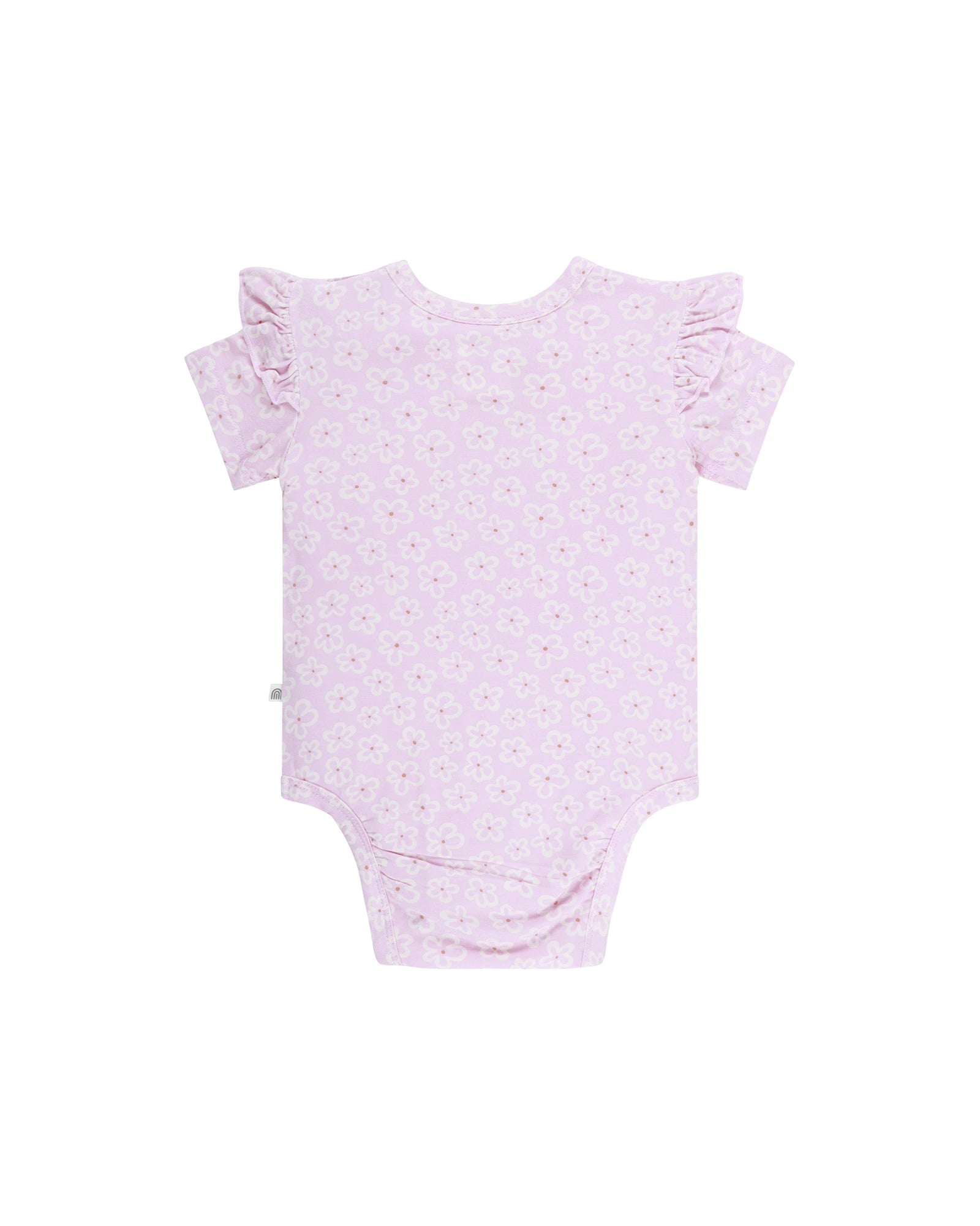 Kynd Baby Frill Sleeve Bodysuit Frangipani - Size 00