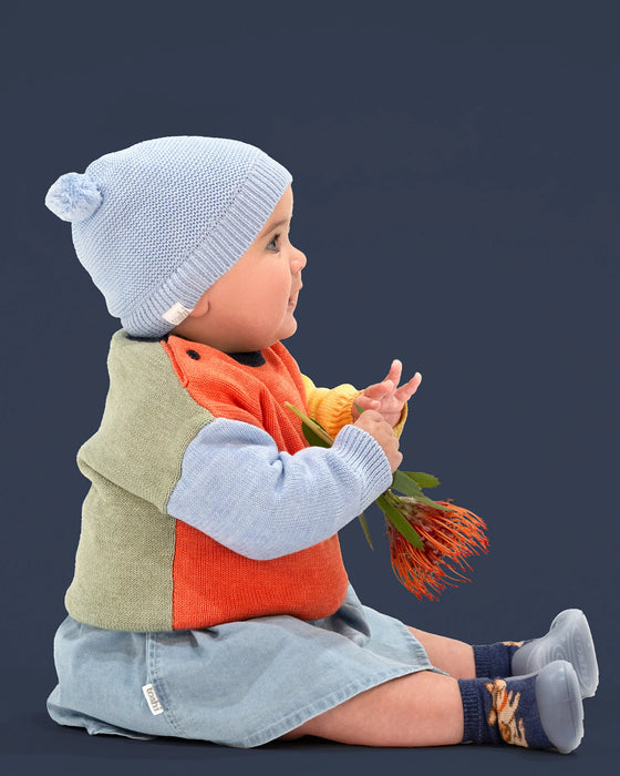 Toshi Organic Beanie Snowy Bluebird