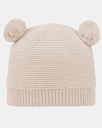 Organic Beanie Snowy, Oatmeal