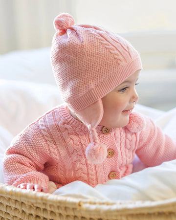 Organic Earmuff Yummy, Misty Rose
