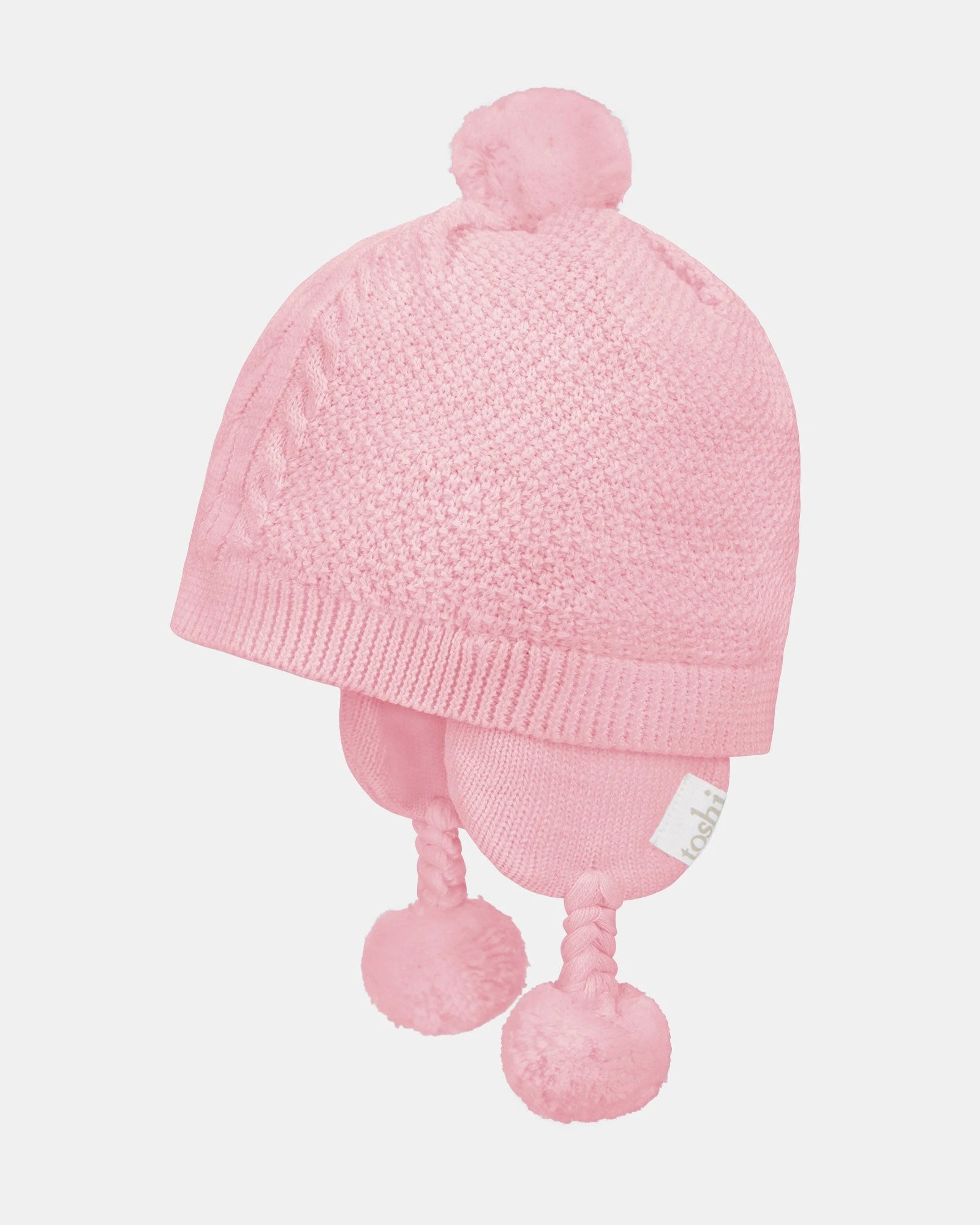 Organic Earmuff Yummy, Misty Rose