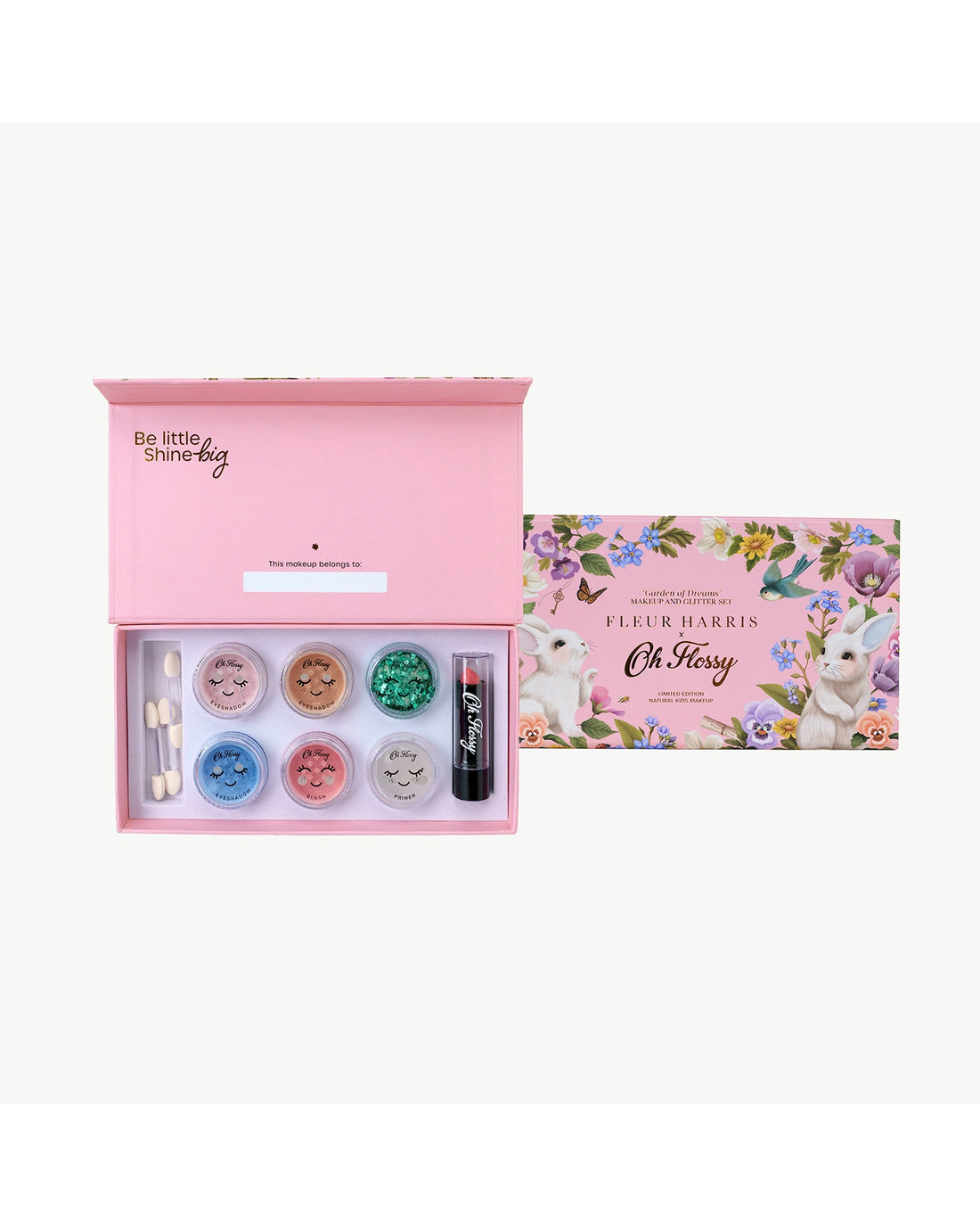 Oh Flossy X Fleur Harris - Garden of Dreams Collection Deluxe Makeup & Glitter Set