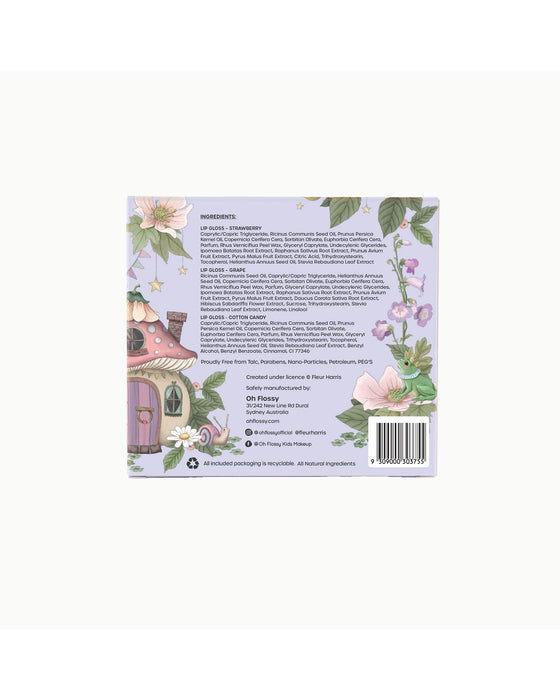 Oh Flossy X Fleur Harris Fairyland Collection Natural Lip Gloss Set