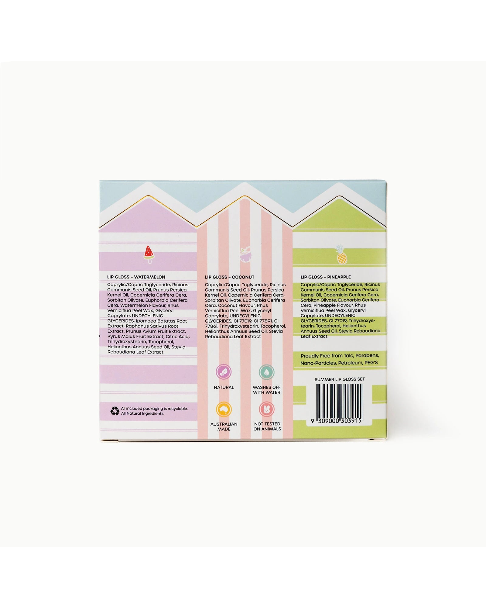 Oh Flossy Beach Club Natural Lip Gloss Set
