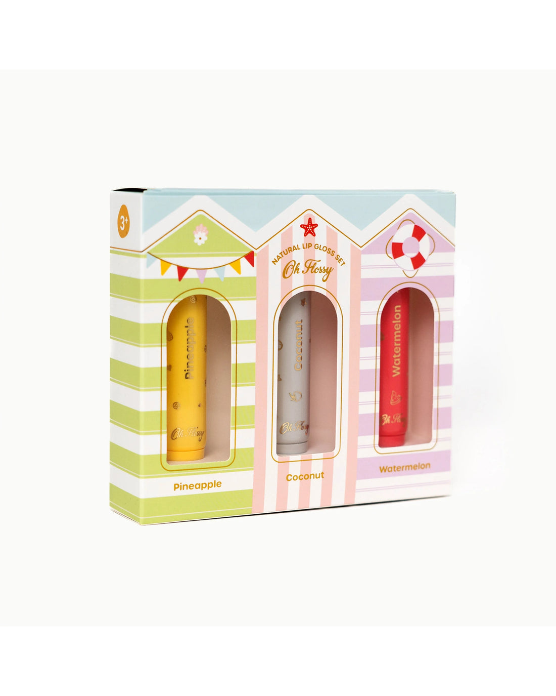 Oh Flossy Beach Club Natural Lip Gloss Set