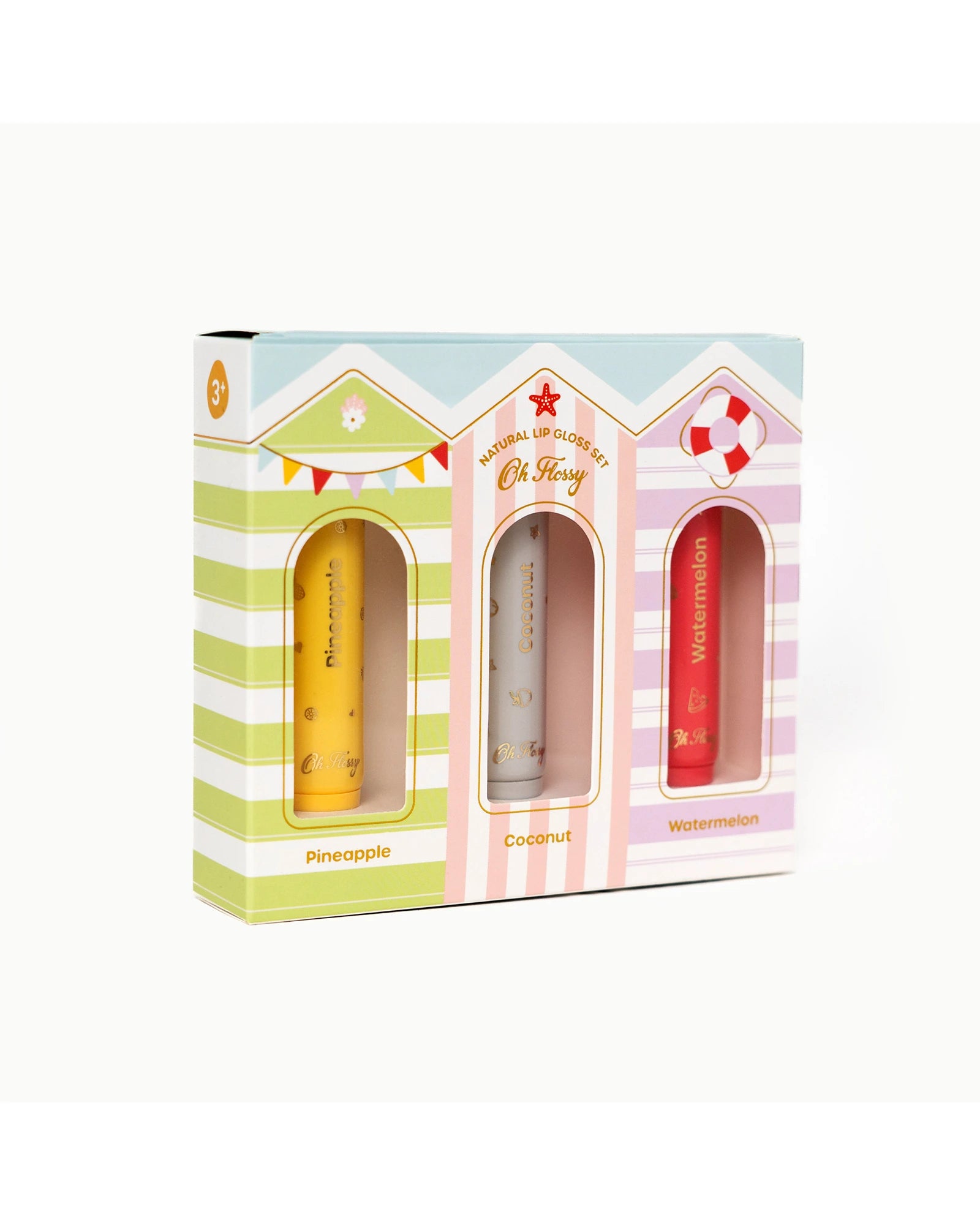Oh Flossy Beach Club Natural Lip Gloss Set