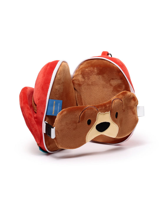 Relaxeazzz Paddington Shaped Travel Pillow & Eye Mask