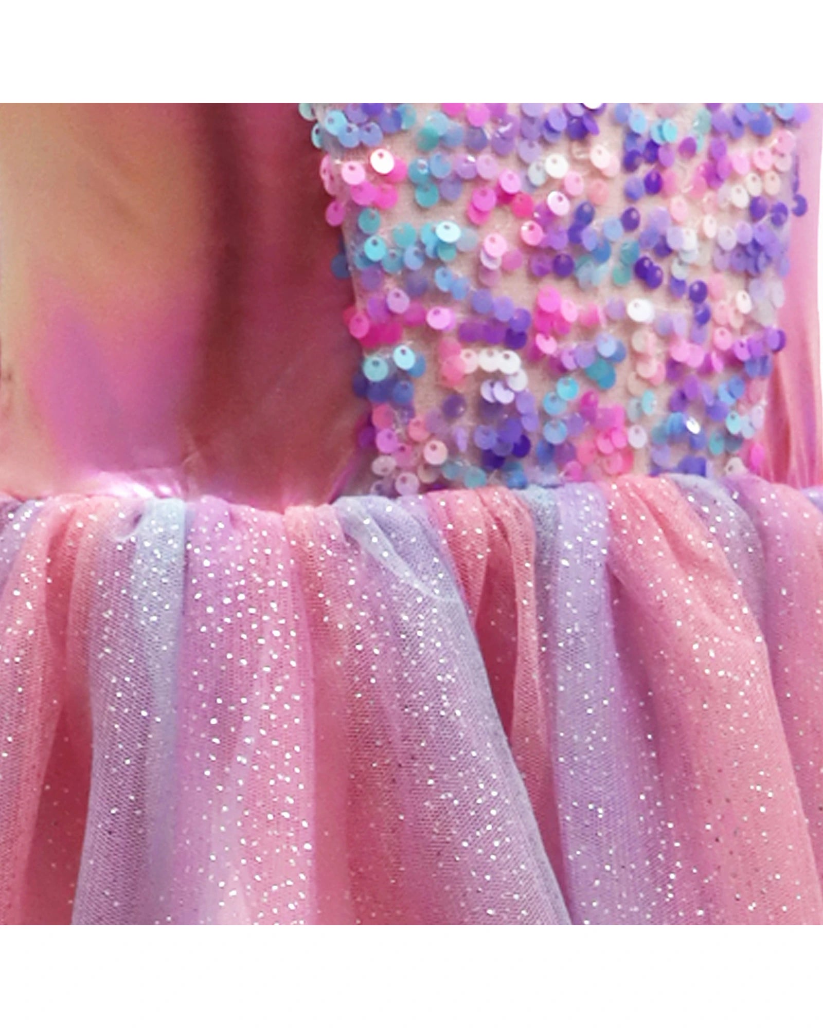 Mermaid Sparkle Dress With Tail Size 5-6