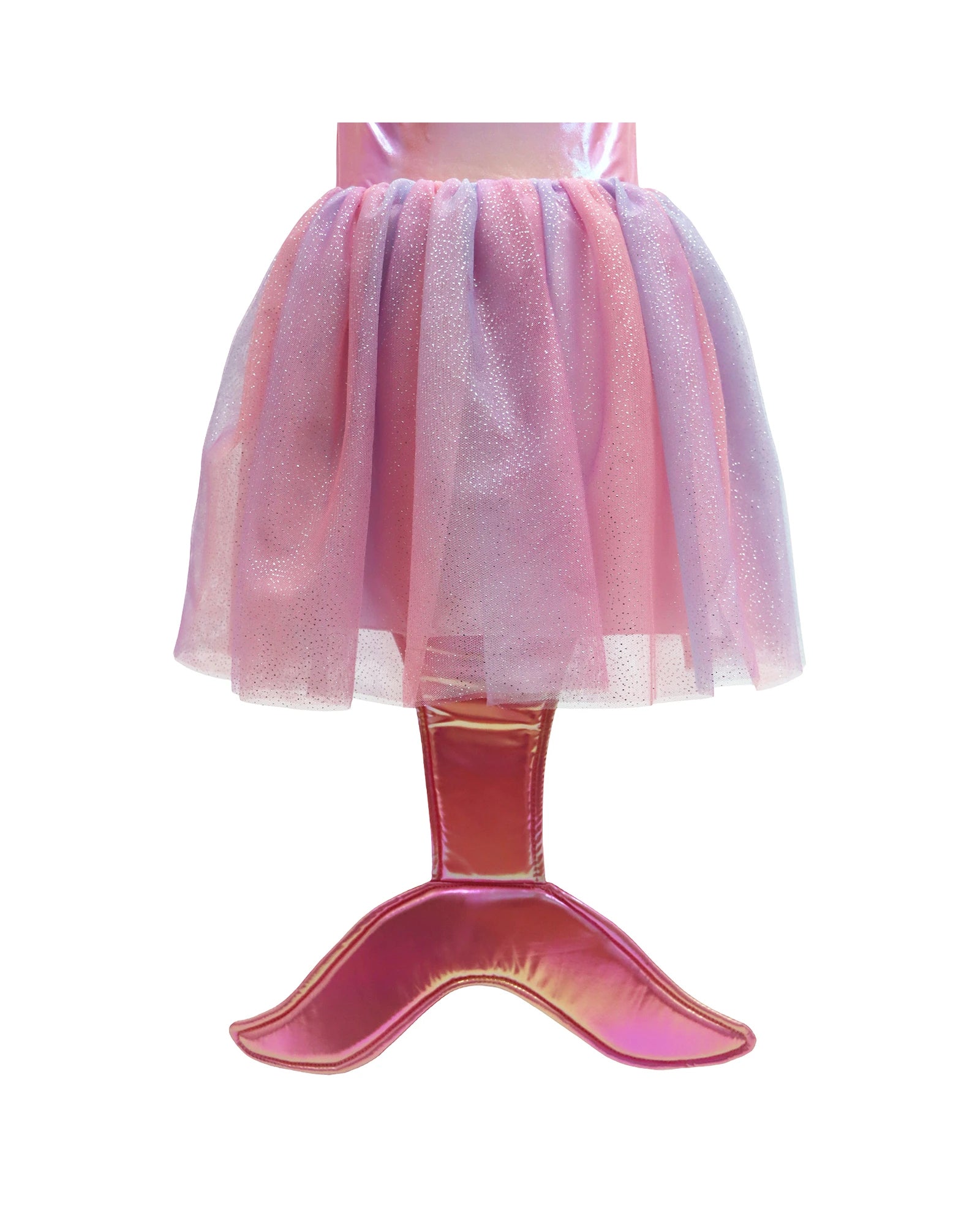 Mermaid Sparkle Dress With Tail Size 5-6