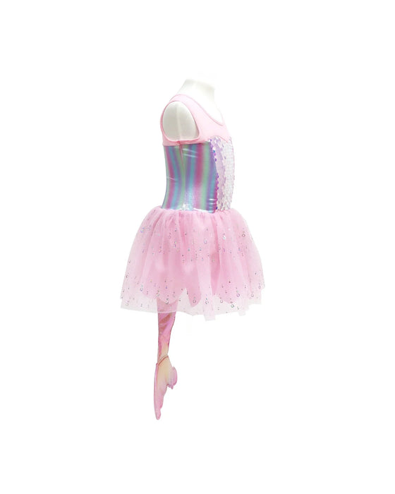 Pink Poppy Shimmering Mermaid Dress with Tail
