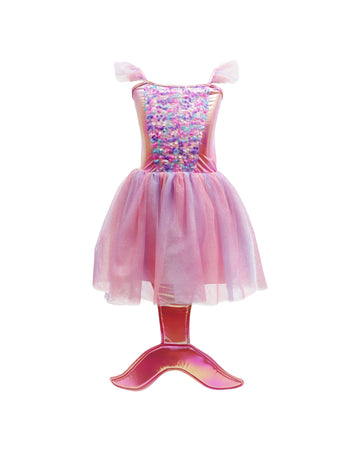 Mermaid Sparkle Dress With Tail Size 3-4