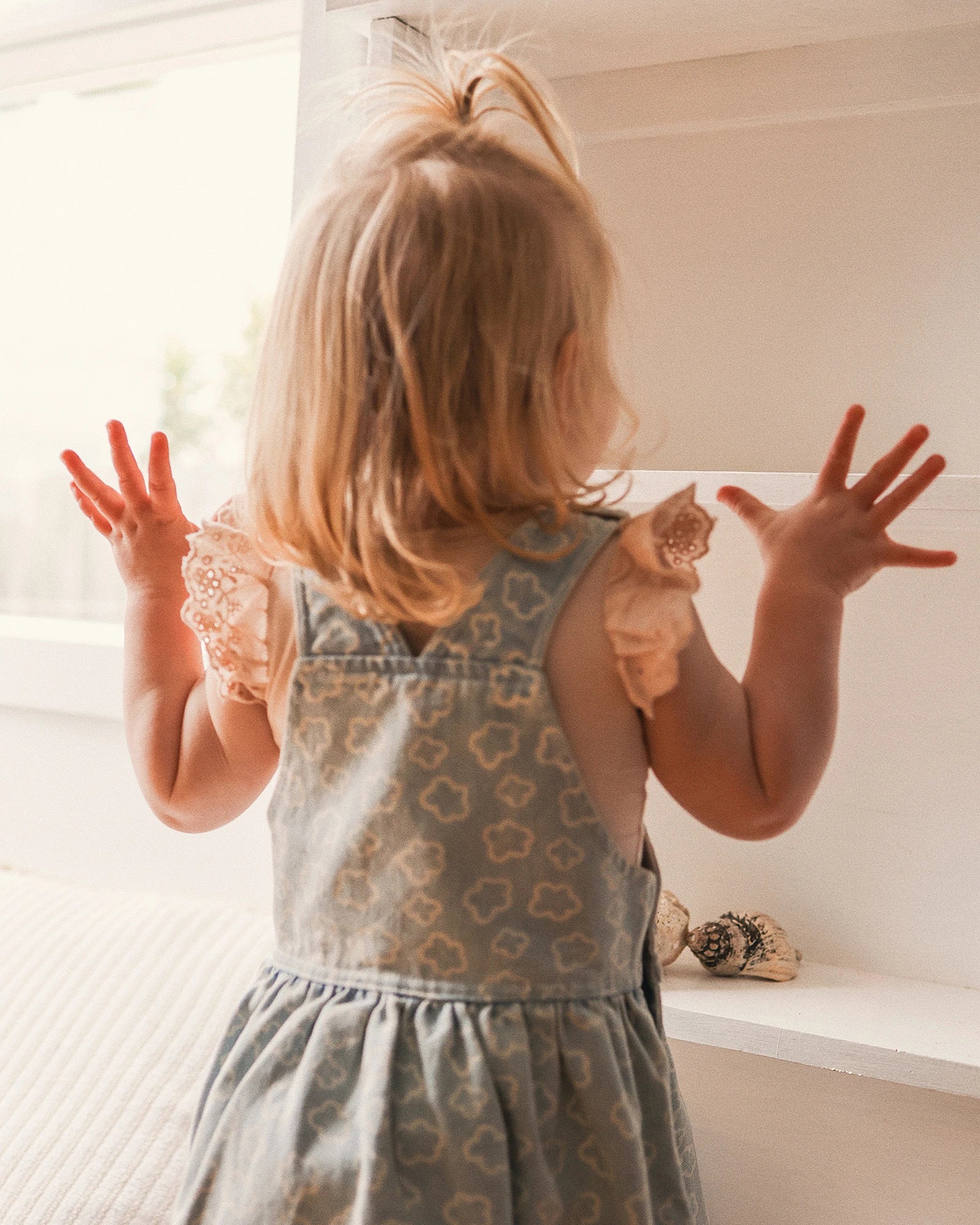 Kynd Baby Pinafore Washed Denim - Size 2