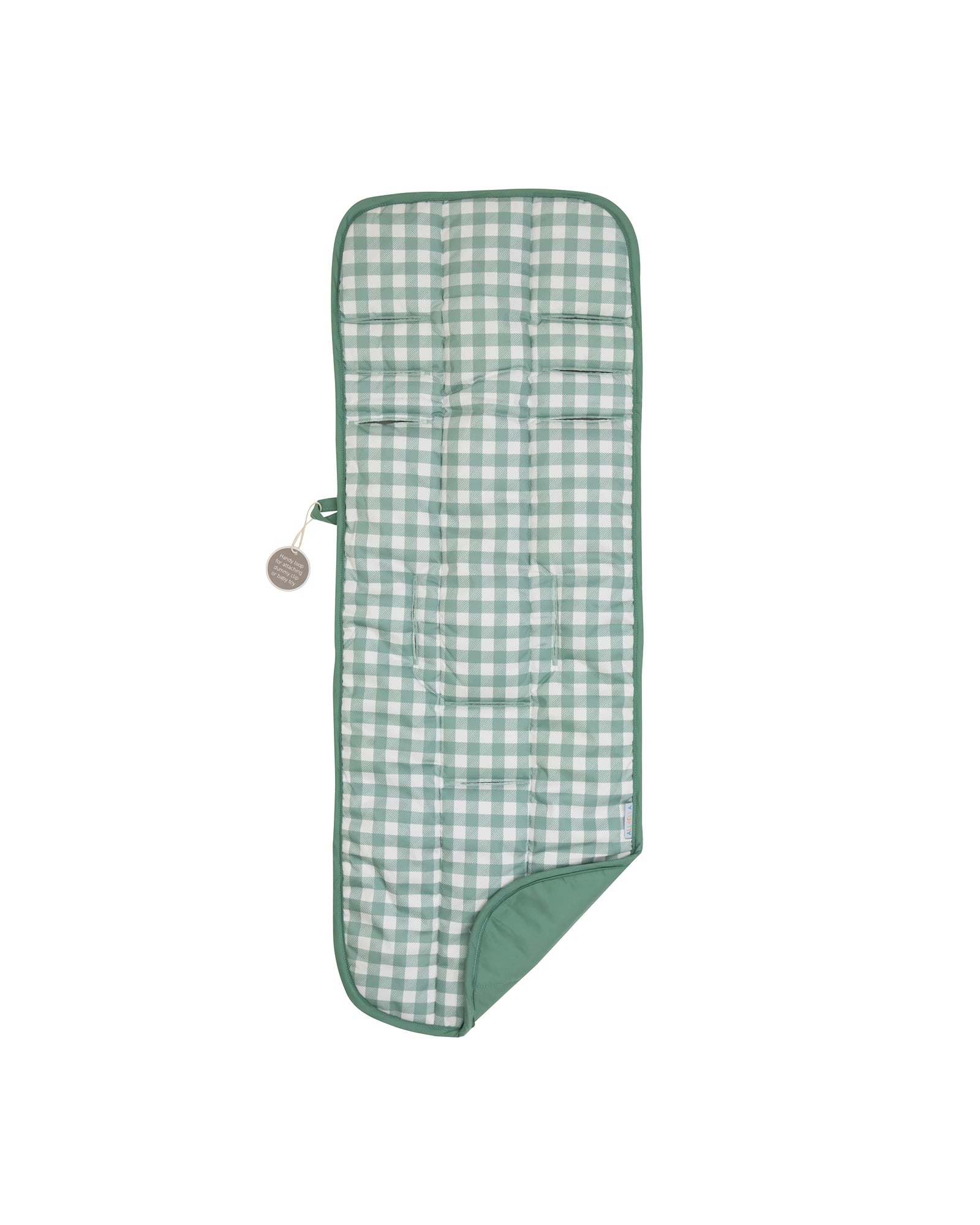 Pram Liner Gingham Sage