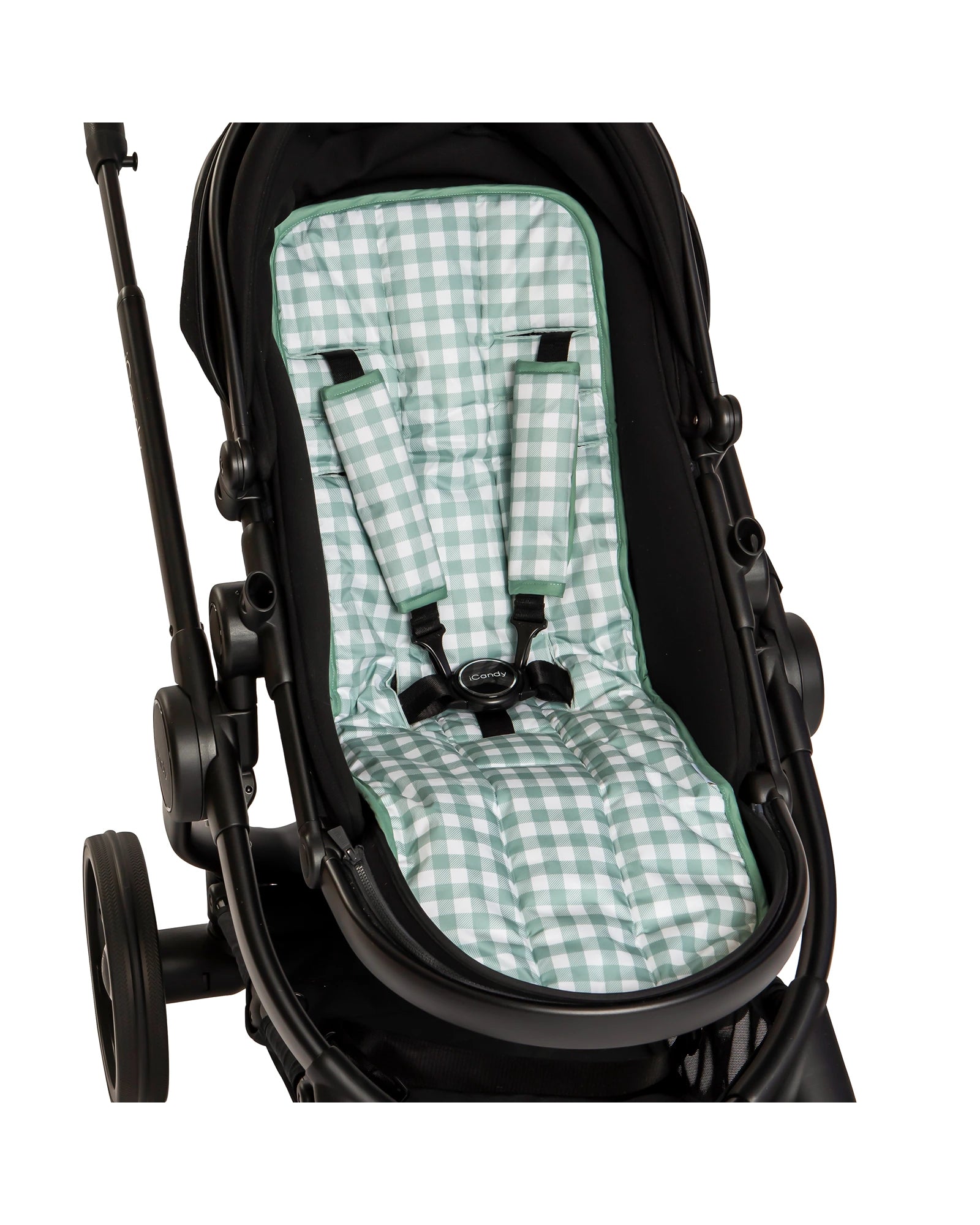 Pram Liner Gingham Sage