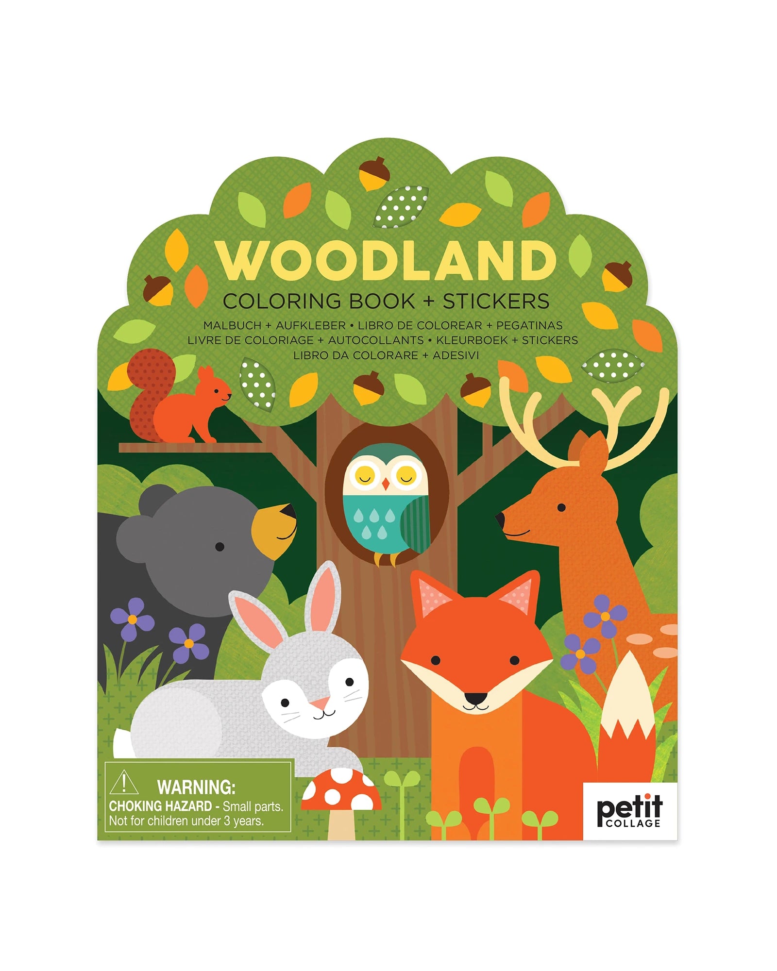 Colouring Book with Sticker Woodland Animals