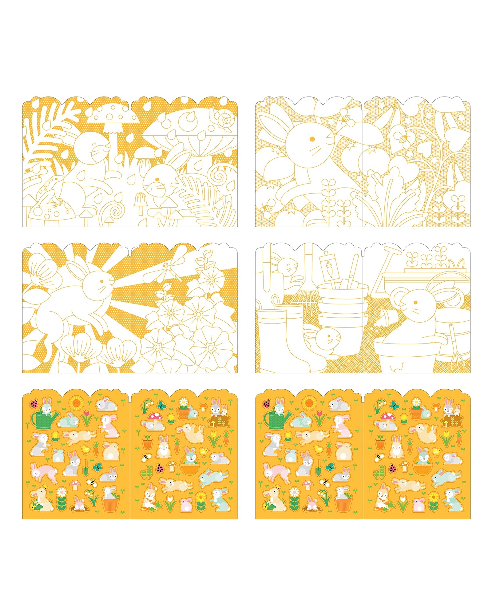 Colouring Book with Sticker Bunnies