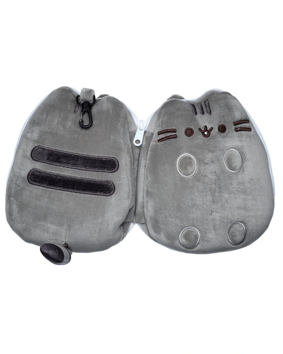 Relaxeazzz Pusheen Shaped Plush Travel Pillow & Eye Mask