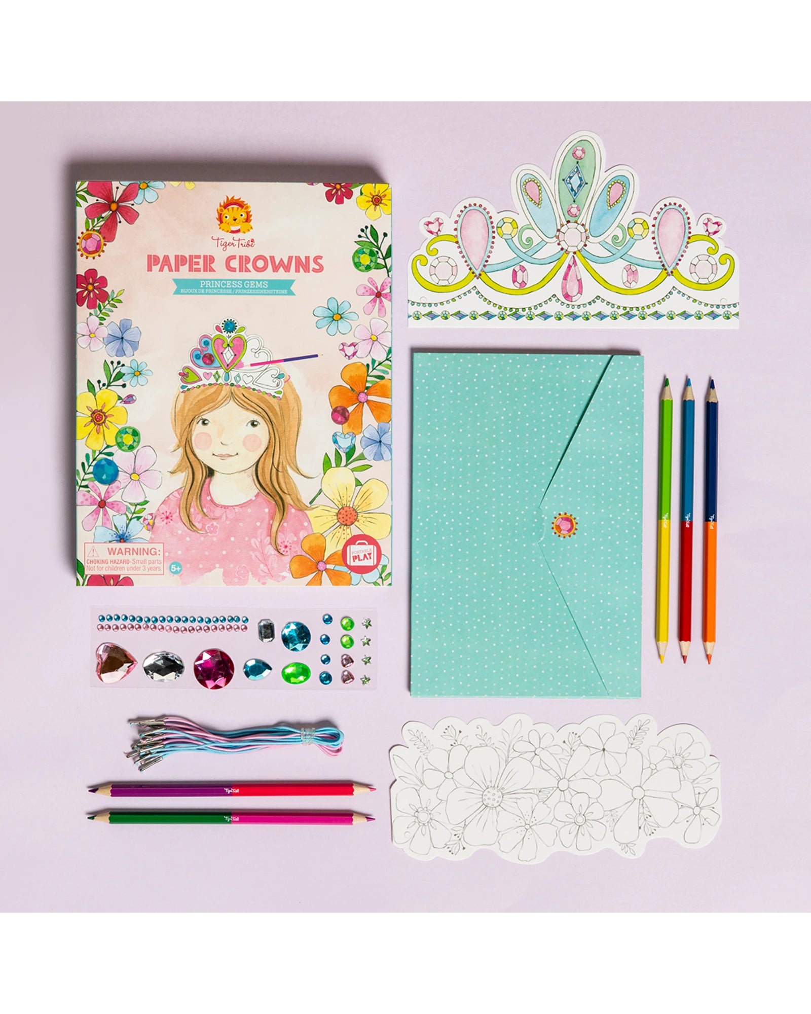 Tiger Tribe Paper Crowns Princess Gems