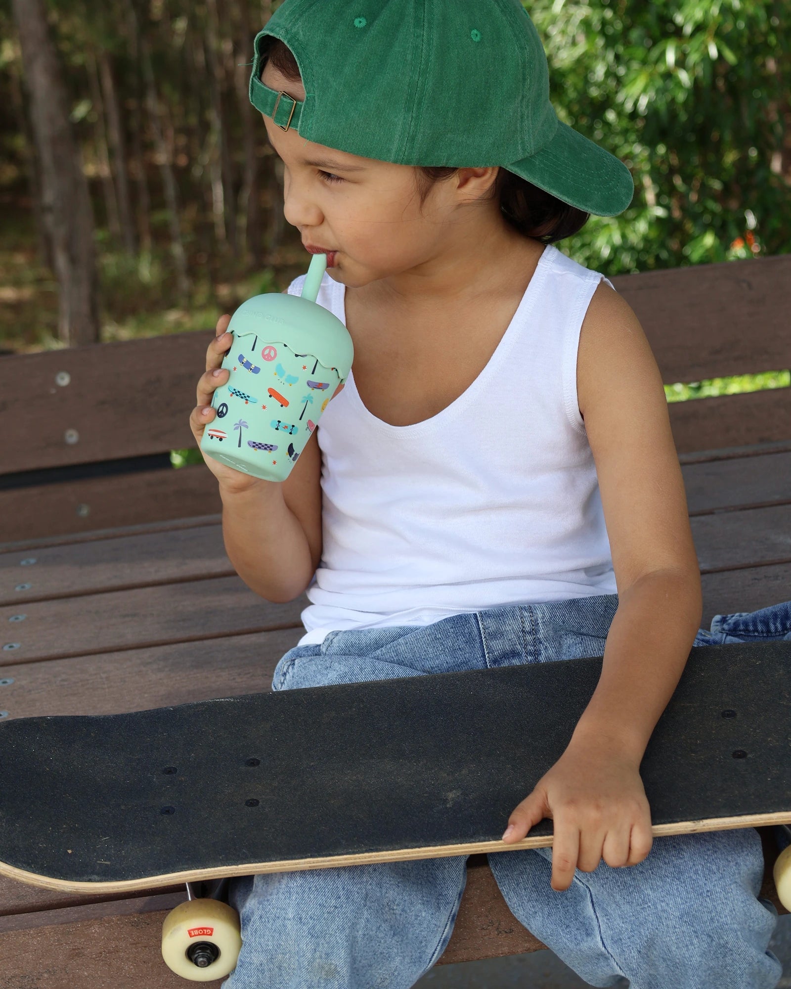 Skate Aqua Mini Smoothie Cup & Straw 200ml