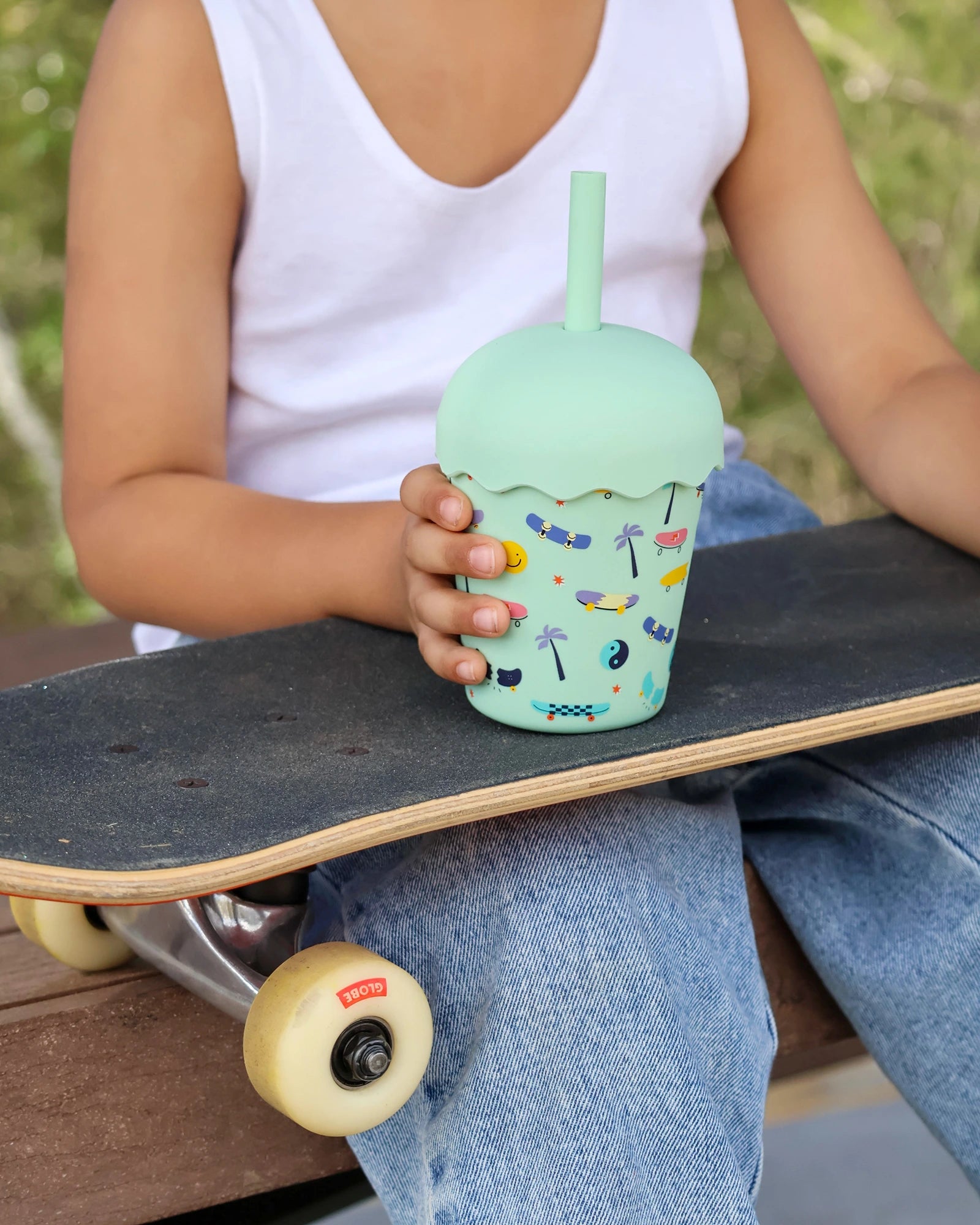 Skate Aqua Mini Smoothie Cup & Straw 200ml