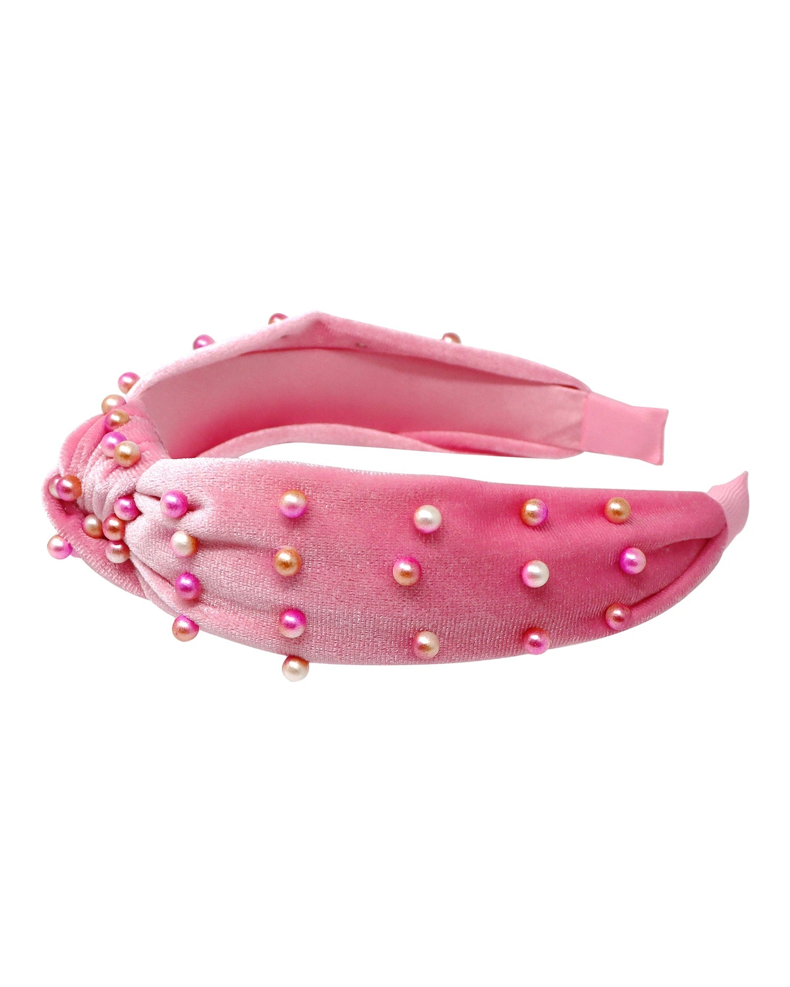 Pink Poppy Head Band Ballerina Pearl