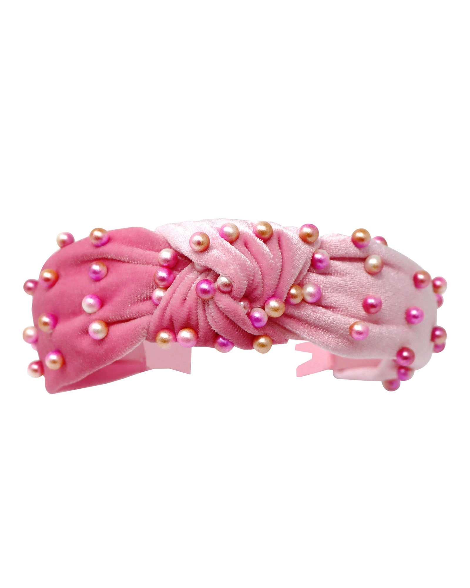 Pink Poppy Head Band Ballerina Pearl