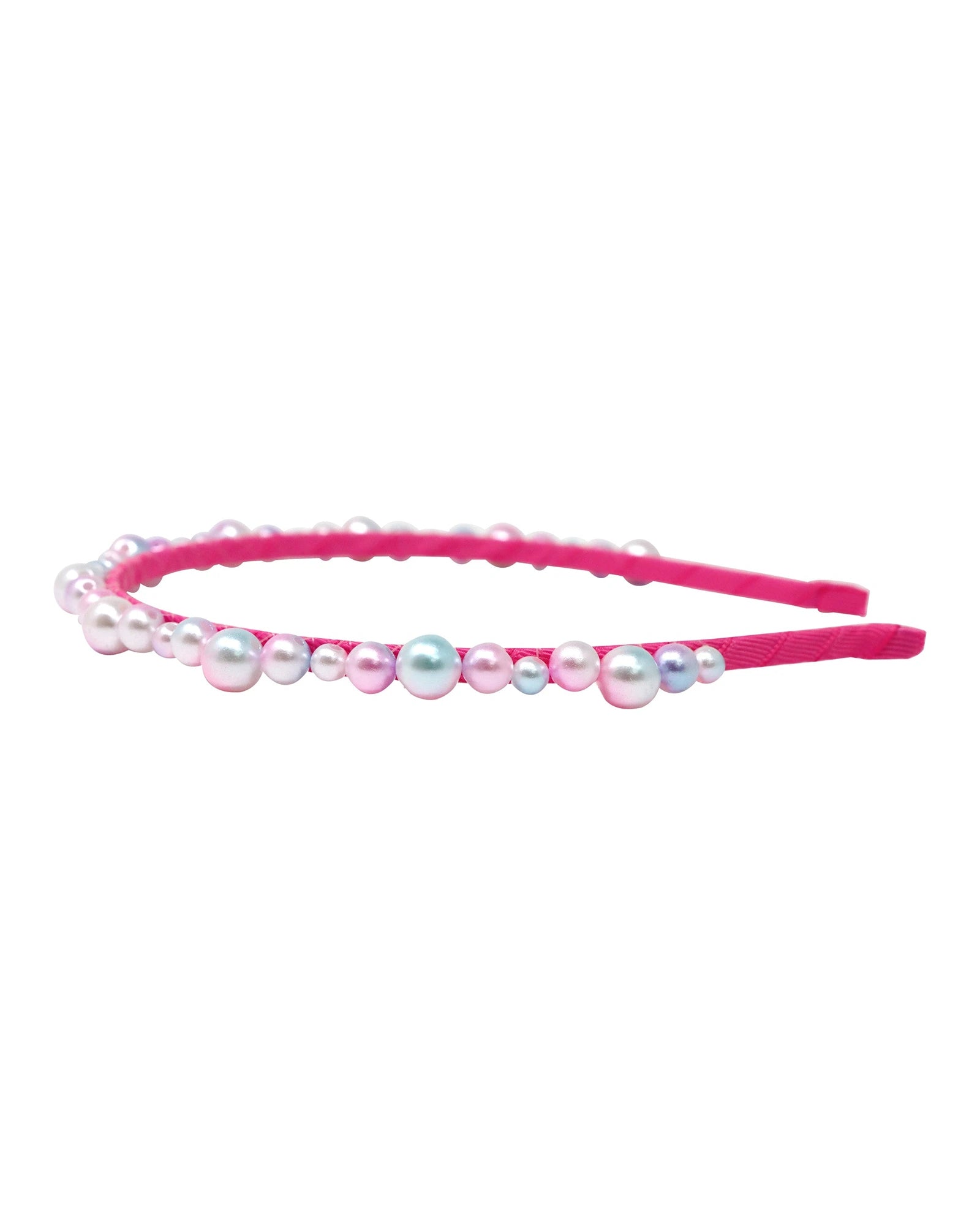Pink Poppy Head Band Shimmering Mermaid Pearl - Assorted