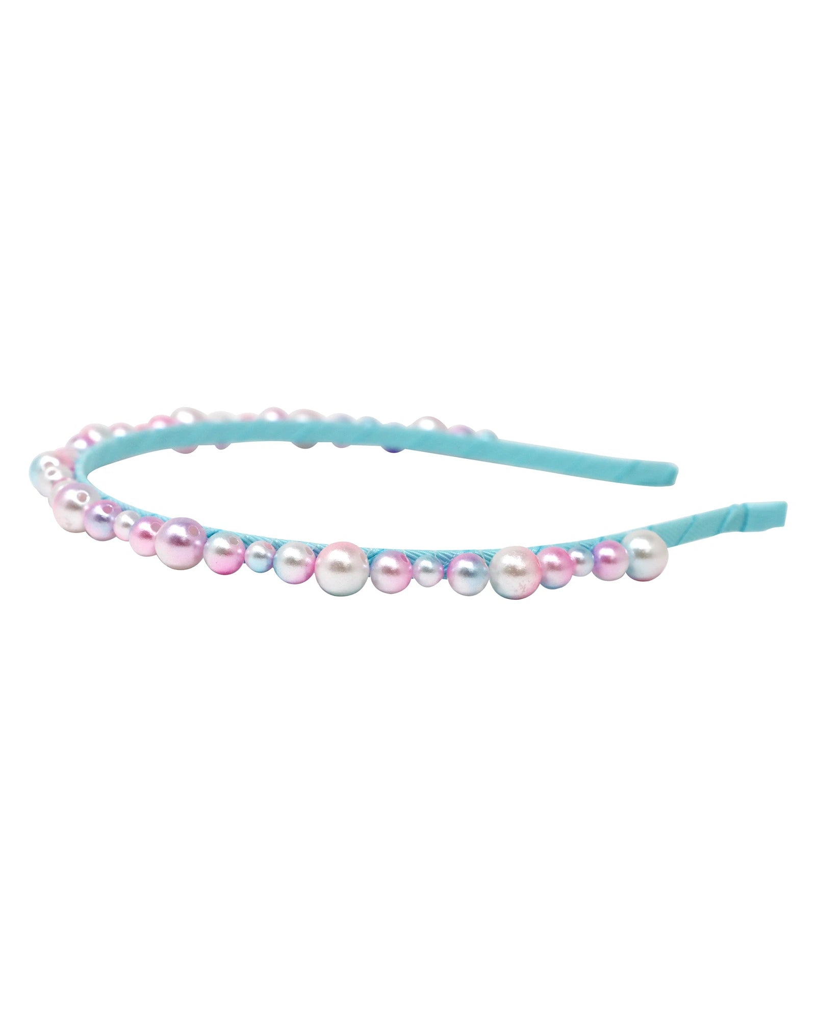 Pink Poppy Head Band Shimmering Mermaid Pearl - Assorted