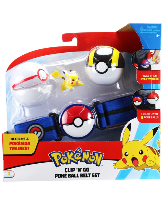 Pokemon Clip n Go Pokeball Belt - Assorted