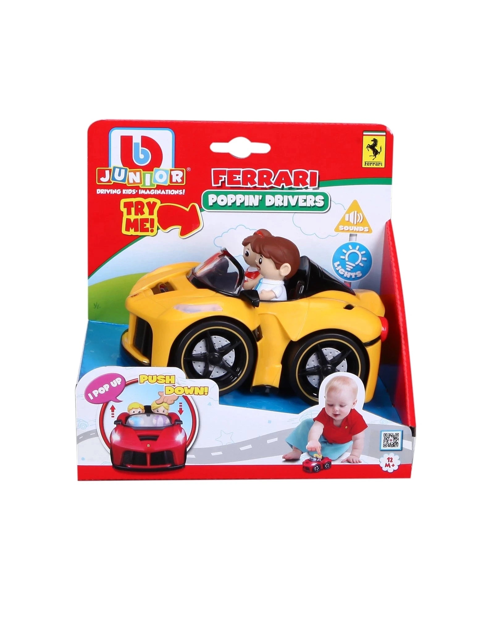 BB Junior Poppin Drivers Ferrari - Assorted