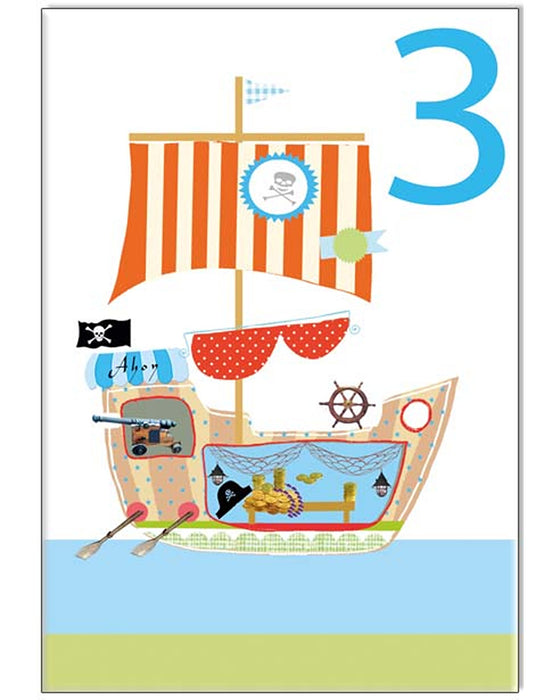 Waterlyn Age 3 Pirate Ship Card