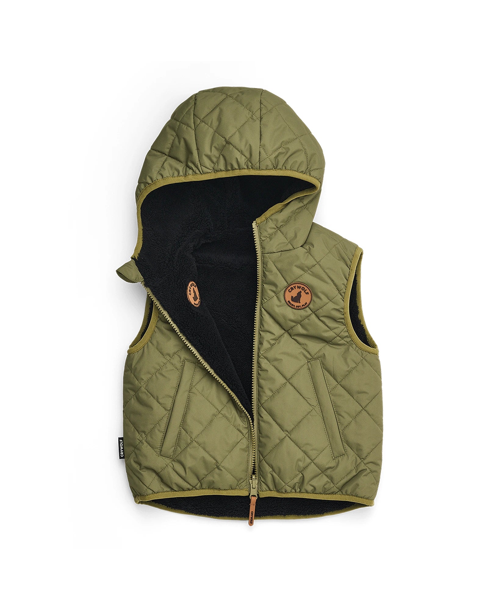 REVERSIBLE YETI VEST Fern/Black