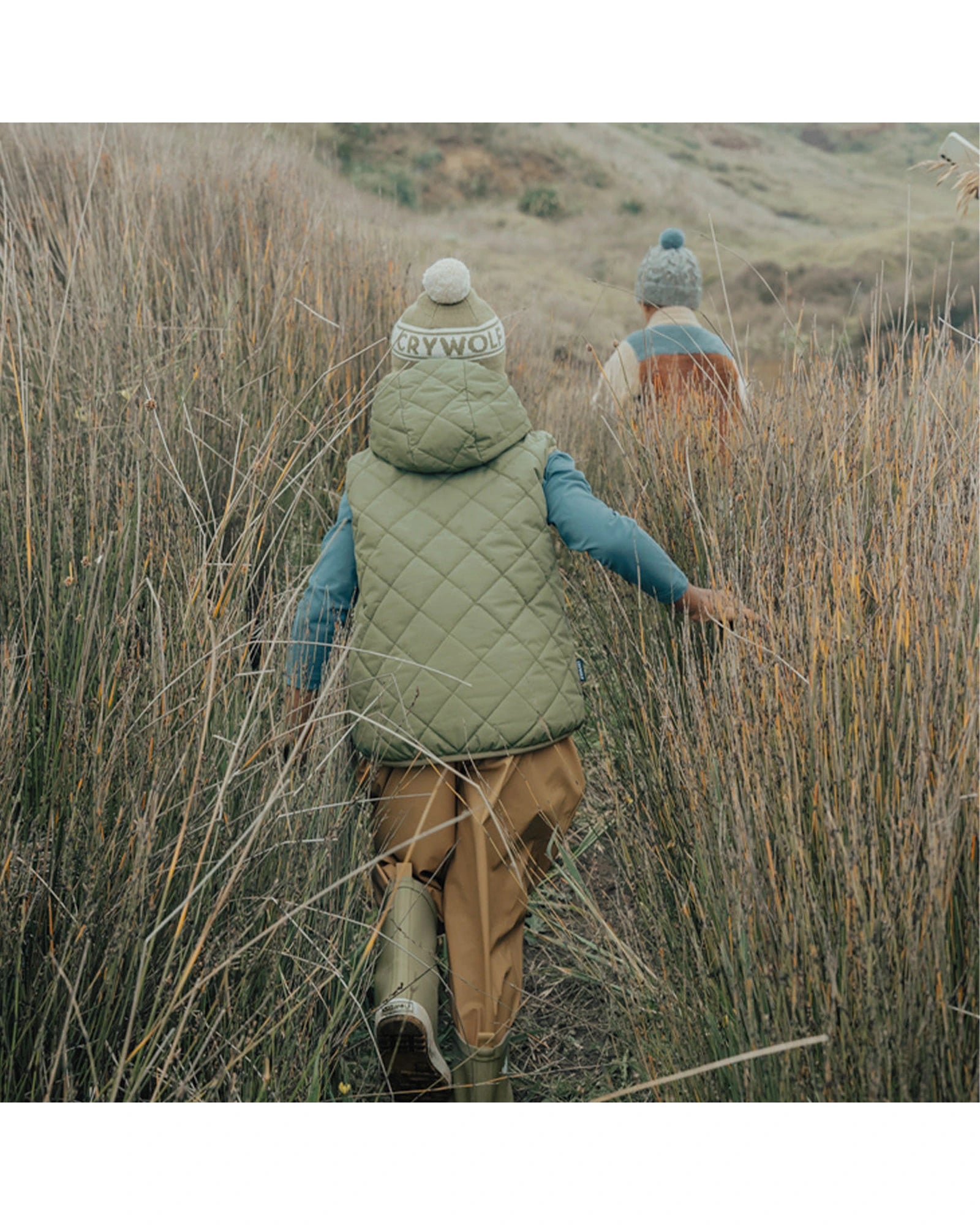 REVERSIBLE YETI VEST Fern/Black