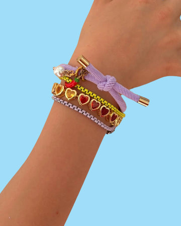 Hearts for Days Rainbow Bracelet