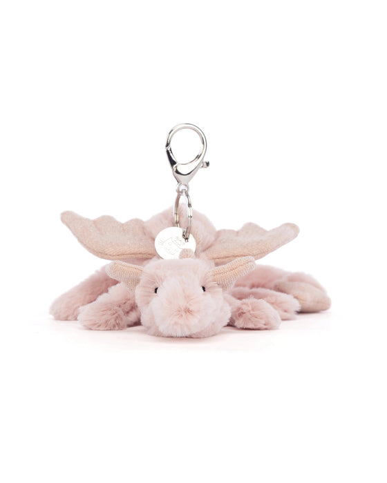 Jellycat Rose Dragon Bag Charm