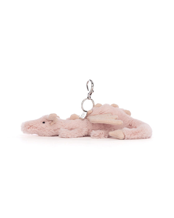 Jellycat Rose Dragon Bag Charm