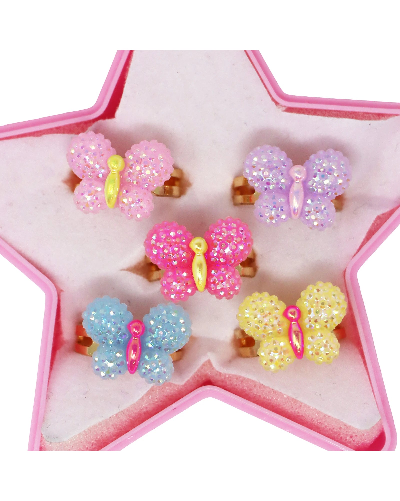 Sparkle Butterfly Rings