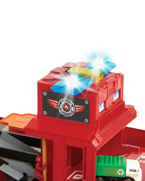 Rallye Folding Fire Truck Playset