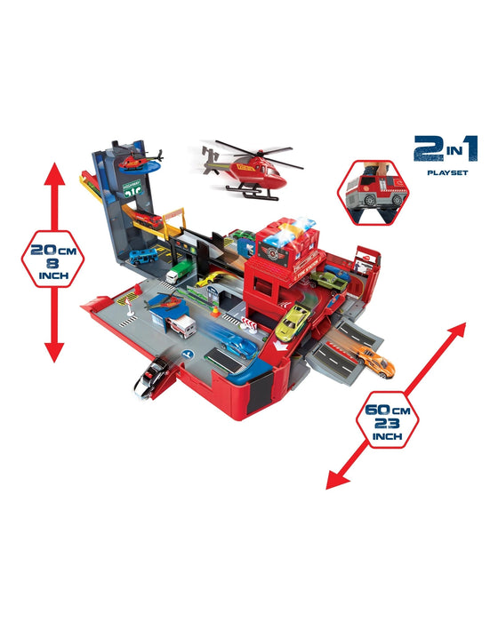 Rallye Folding Fire Truck Playset Kidstuff