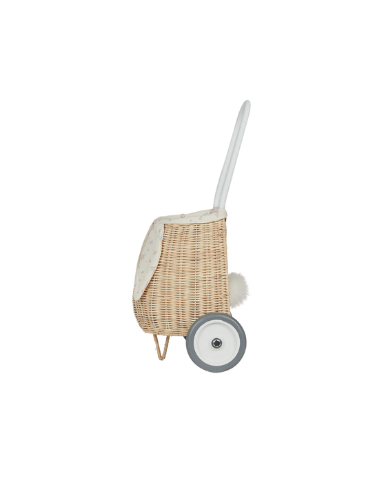Rattan Bunny Luggy with Lining Pansy