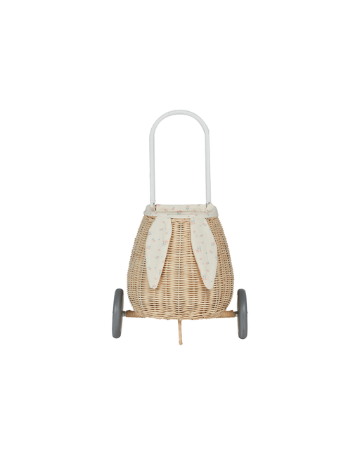 Rattan Bunny Luggy with Lining Pansy