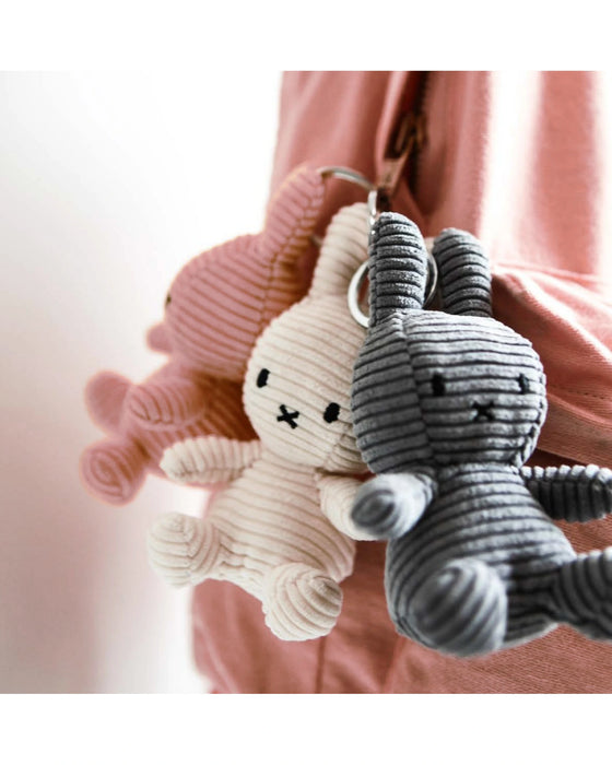 Miffy Keychain Corduroy Pink 10cm