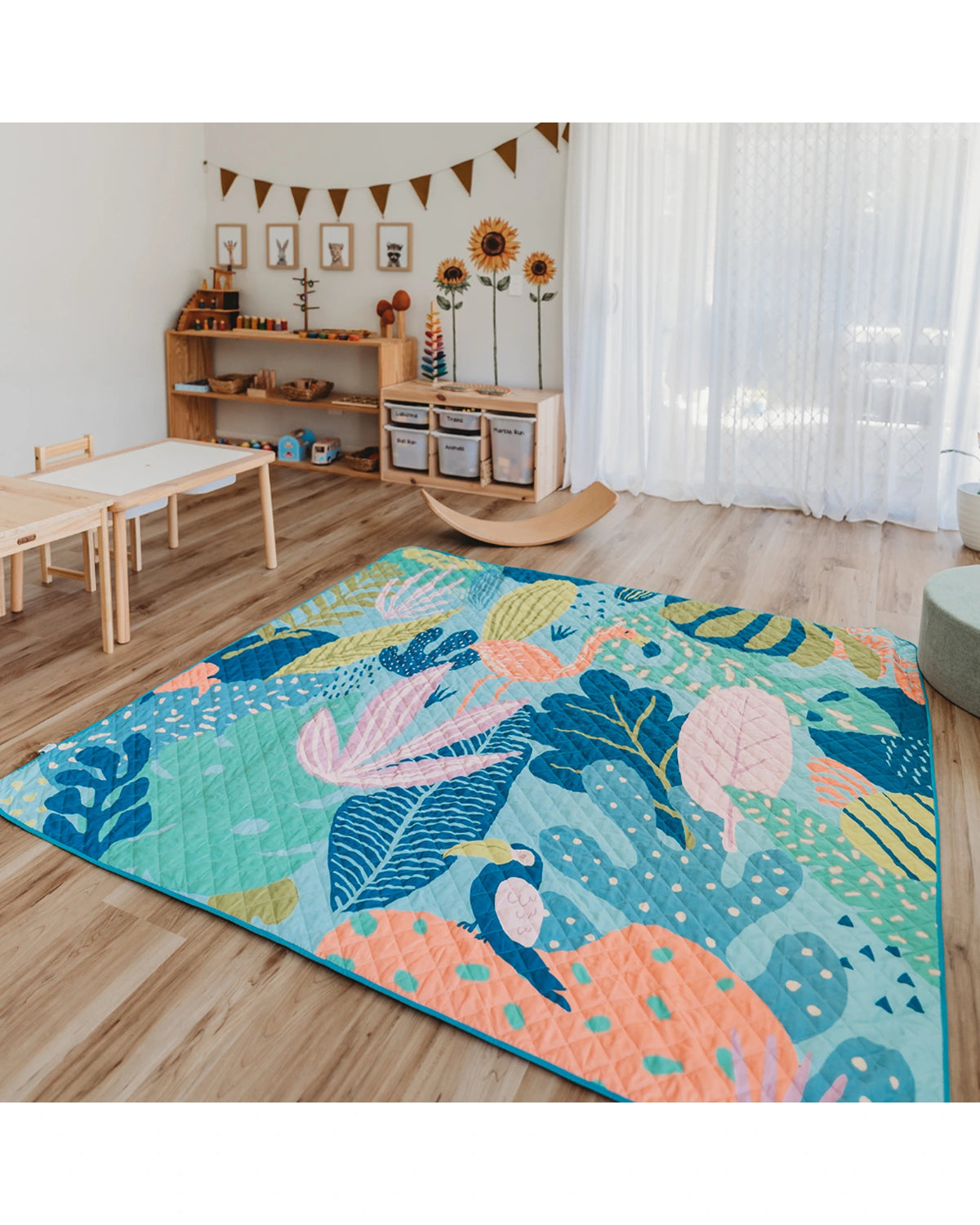 Flamingo-A-Go-Go Large Playmat