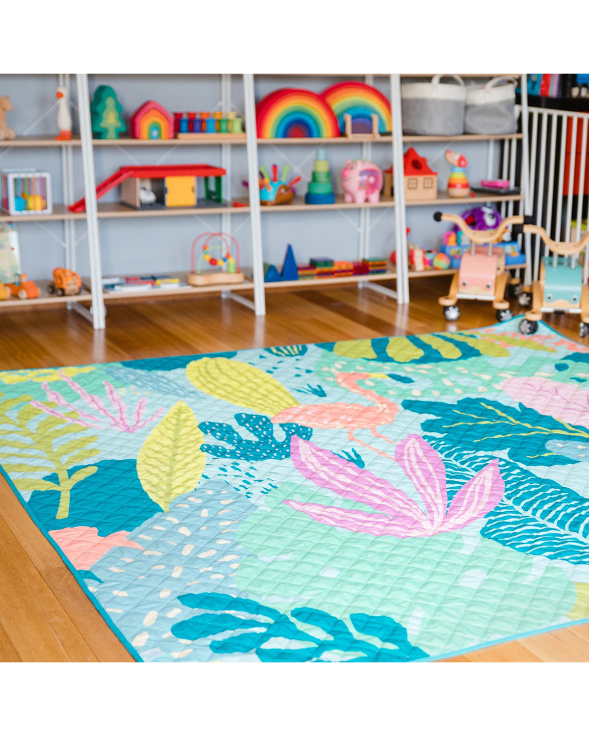 Flamingo-A-Go-Go Large Playmat