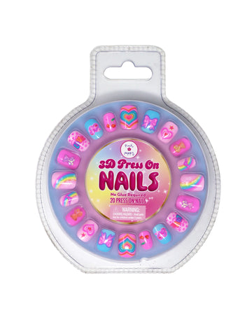 Pink Poppy 3D Gummy Bear Press On Nails