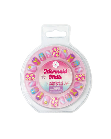 Pink Poppy Mermazing Mermaid 3D Press On Nails