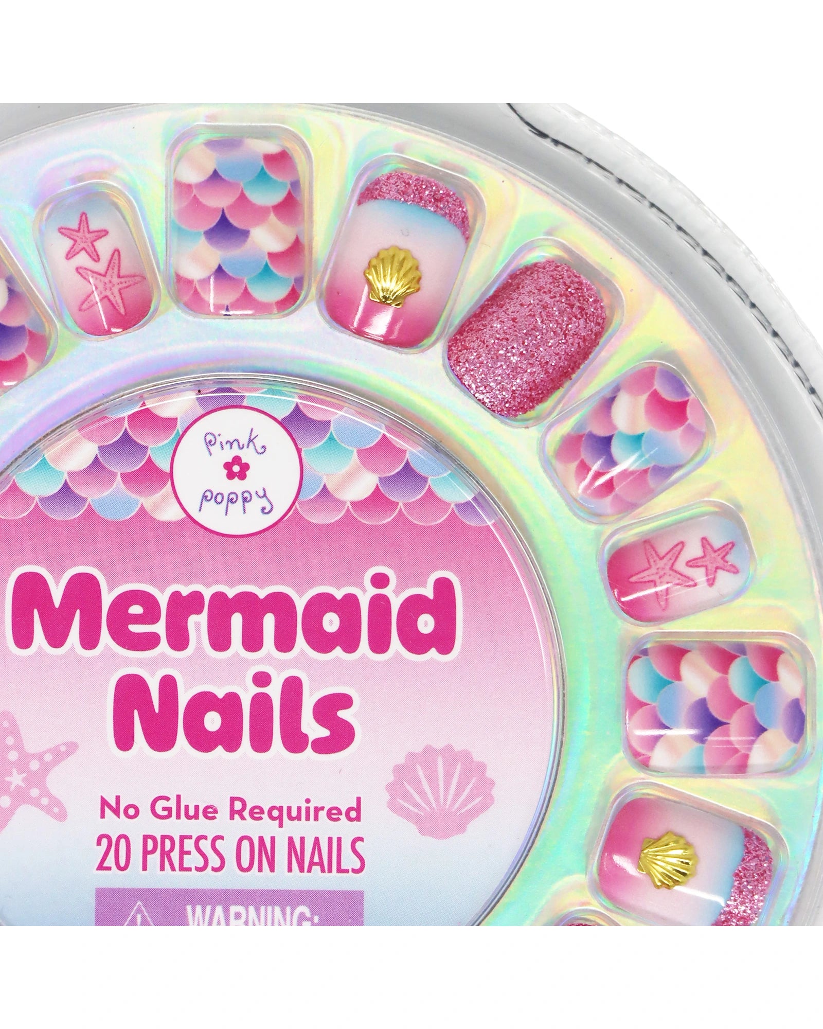 Mermaid Sparkle 3D Press On Nails