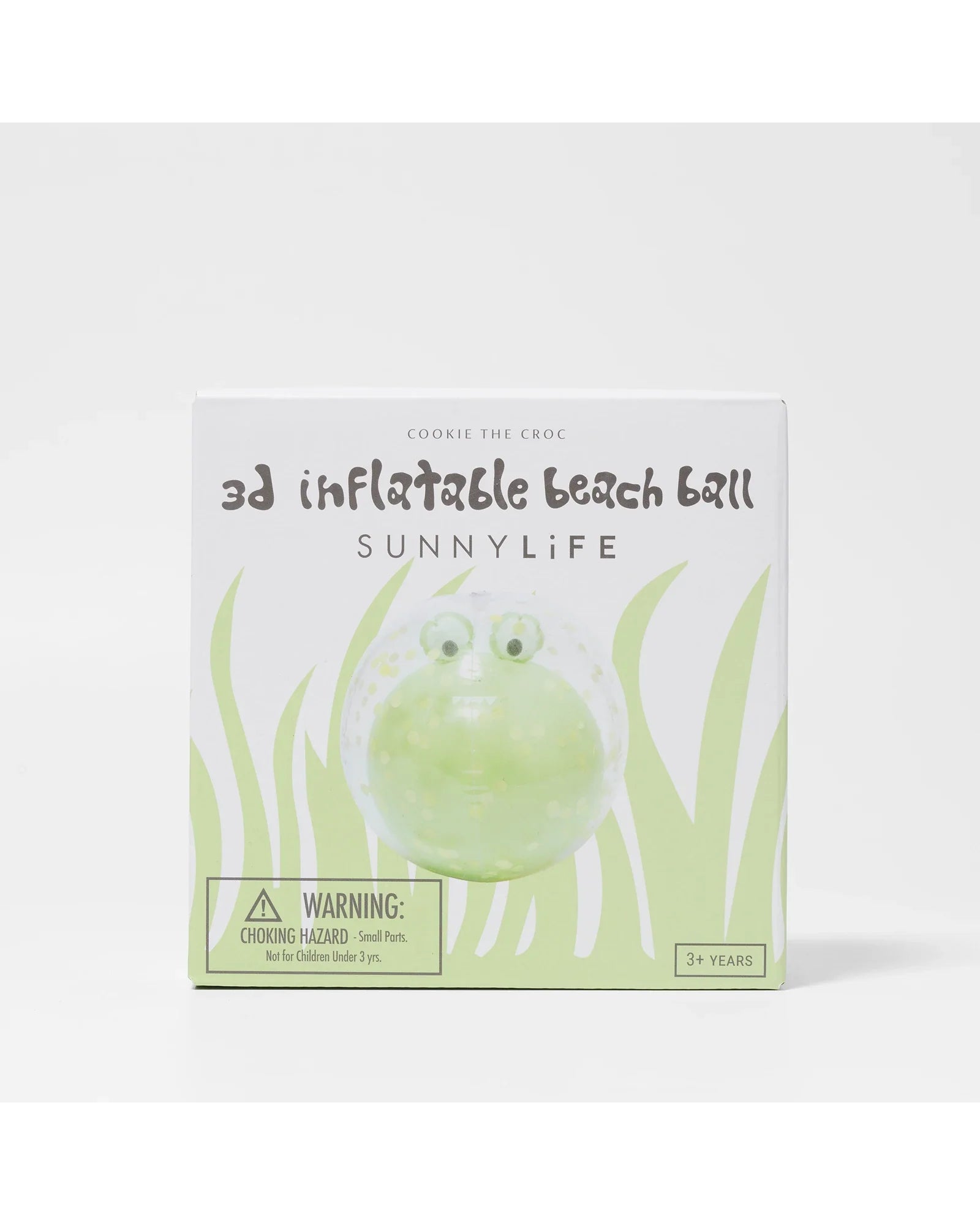 Sunnylife 3D Inflatable Beach Ball Cookie the Croc Light Khaki